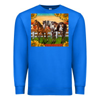 True Royal Western Ranch Horses Premium Sweatshirt - LillyAllenDesigns