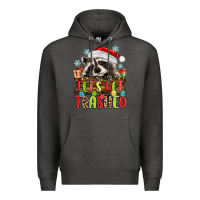 Charcoal Heather lets get trashed with raccoon Premium Hoodie - MaliasSmallBusiness