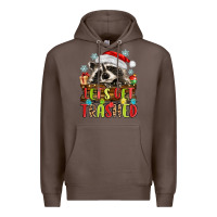 Coffee lets get trashed with raccoon Premium Hoodie - MaliasSmallBusiness