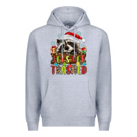 Heather Grey lets get trashed with raccoon Premium Hoodie - MaliasSmallBusiness