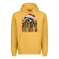 Mustard lets get trashed with raccoon Premium Hoodie - MaliasSmallBusiness