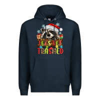 Navy lets get trashed with raccoon Premium Hoodie - MaliasSmallBusiness