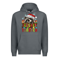Rock lets get trashed with raccoon Premium Hoodie - MaliasSmallBusiness