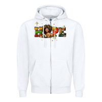 White hope juneteenth Zipper Hoodie - AdoDesignShop