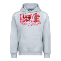 Heather Grey love like jesus la Urban Hoodie - LillyAllenDesigns