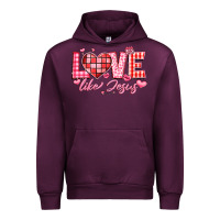 Mauve Wine love like jesus la Urban Hoodie - LillyAllenDesigns
