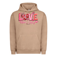 Pigment Burro love like jesus la Urban Hoodie - LillyAllenDesigns