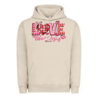 Pigment French Oak love like jesus la Urban Hoodie - LillyAllenDesigns