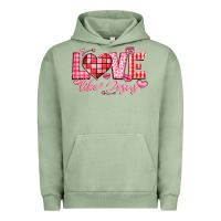 Pigment Oil Green love like jesus la Urban Hoodie - LillyAllenDesigns