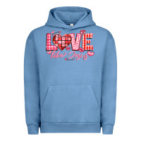 Pigment Pebble Blue love like jesus la Urban Hoodie - LillyAllenDesigns