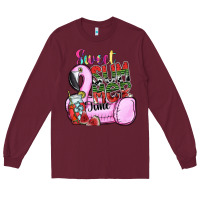 Burgundy sweet summer time Long Sleeve Tee - SublimationCraftShop