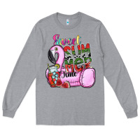 Heather Grey sweet summer time Long Sleeve Tee - SublimationCraftShop