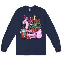 Navy sweet summer time Long Sleeve Tee - SublimationCraftShop
