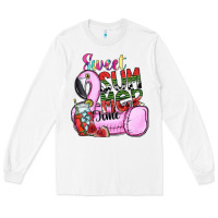 White sweet summer time Long Sleeve Tee - SublimationCraftShop