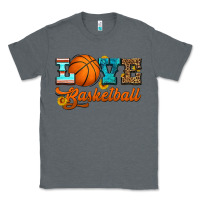 Charcoal Heather love basketball Classic Tee - HRA Design Shop