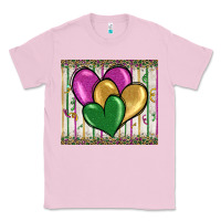 Bubblegum Pink mardi gras heart Classic Tee - BarkalooDesign