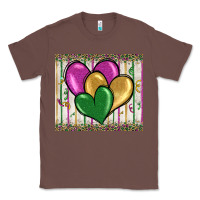 Chestnut mardi gras heart Classic Tee - BarkalooDesign