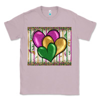 Lilac mardi gras heart Classic Tee - BarkalooDesign