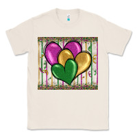 Natural mardi gras heart Classic Tee - BarkalooDesign