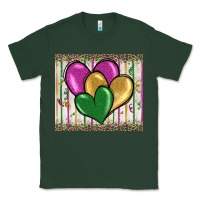Sports Green mardi gras heart Classic Tee - BarkalooDesign