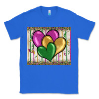 True Royal mardi gras heart Classic Tee - BarkalooDesign
