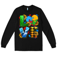 Black love with heart sunflower Long Sleeve Tee - AdoDesignShop