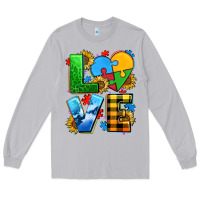 Moon Dust love with heart sunflower Long Sleeve Tee - AdoDesignShop