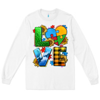 White love with heart sunflower Long Sleeve Tee - AdoDesignShop