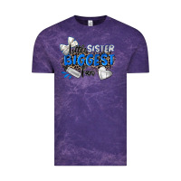 Cloud Purple little sister biggest fan volleyball Vintage Tee - Zillion Design Studio