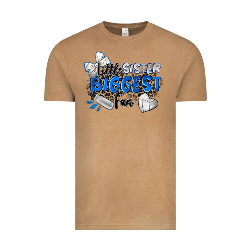Little Sister Biggest Fan Volleyball Vintage Tee by Zillion Design Studio | Teevron