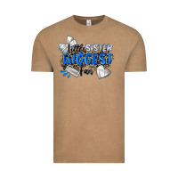 Vintage Coffee little sister biggest fan volleyball Vintage Tee - Zillion Design Studio