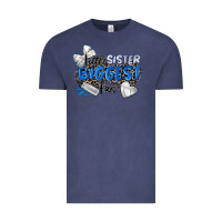 Vintage Denim little sister biggest fan volleyball Vintage Tee - Zillion Design Studio