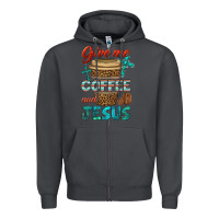 Smoke give me coffee and jesus Zipper Hoodie - BundleAndBundleShop