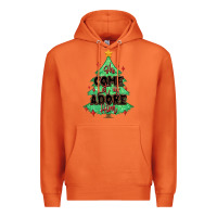 Carrot oh come let us adore him christmas tree Premium Hoodie - MaliasSmallBusiness