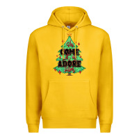 Lemon oh come let us adore him christmas tree Premium Hoodie - MaliasSmallBusiness