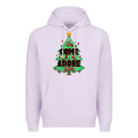 Lilac oh come let us adore him christmas tree Premium Hoodie - MaliasSmallBusiness