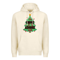 Tofu oh come let us adore him christmas tree Premium Hoodie - MaliasSmallBusiness
