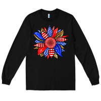 Black America sunflower Long Sleeve Tee - Neo Western