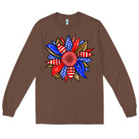 Chestnut America sunflower Long Sleeve Tee - Neo Western