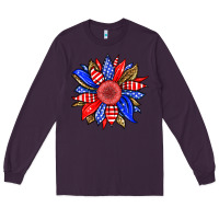 Plum America sunflower Long Sleeve Tee - Neo Western
