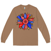 Toasted Coconut America sunflower Long Sleeve Tee - Neo Western