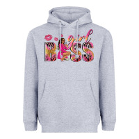 Heather Grey girl boss afro black woman Heavyweight Hoodie - NancyCooperArtShop