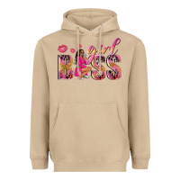 Mushroom girl boss afro black woman Heavyweight Hoodie - NancyCooperArtShop