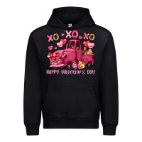 Black xo xo xo happy valentine's day truck Urban Hoodie - LillyAllenDesigns