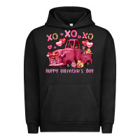 Pigment Black xo xo xo happy valentine's day truck Urban Hoodie - LillyAllenDesigns