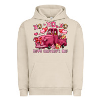 Pigment French Oak xo xo xo happy valentine's day truck Urban Hoodie - LillyAllenDesigns