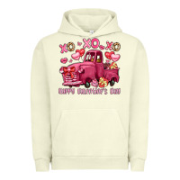 Pigment Pistachio xo xo xo happy valentine's day truck Urban Hoodie - LillyAllenDesigns
