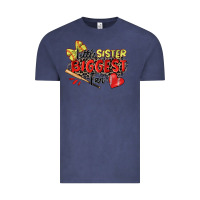 Vintage Denim little sister biggest fan softball Vintage Tee - Zillion Design Studio