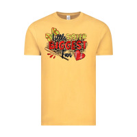 Vintage Mustard little sister biggest fan softball Vintage Tee - Zillion Design Studio