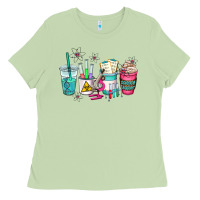 Matcha science teacher coffee cups Ladies Tee - AdoDesignShop